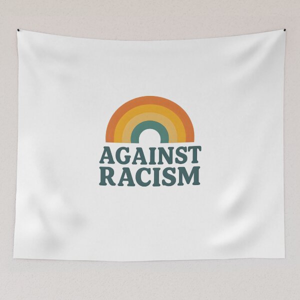 Item preview, Retro Rainbow – Against Racism Statement Design designed and sold by Sunset Syndicate.