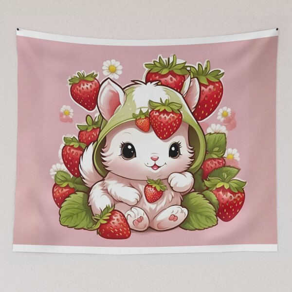 Item preview, Strawberry Garden Bunny Bliss designed and sold by CASASIS_MERCH.