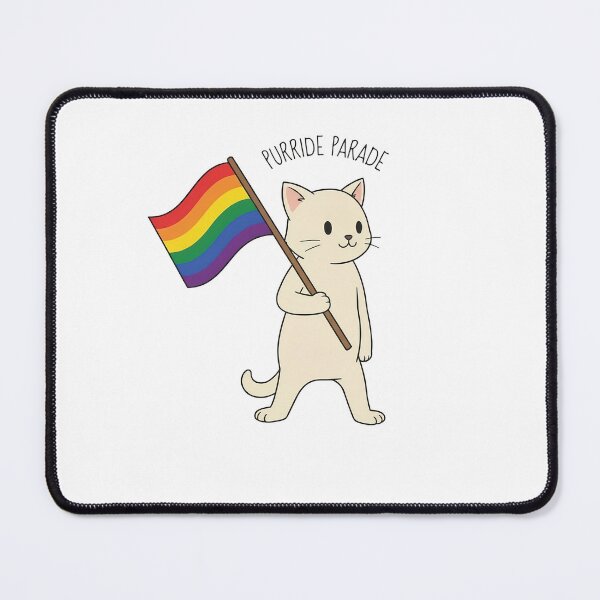 Item preview, Purride Parade: Rainbow Cat Flag designed and sold by Zilch-o.