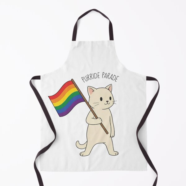 Item preview, Purride Parade: Rainbow Cat Flag designed and sold by Zilch-o.