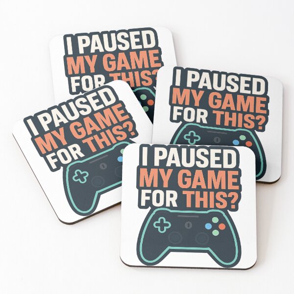 Item preview, I paused my game for this designed and sold by nmnafeel.