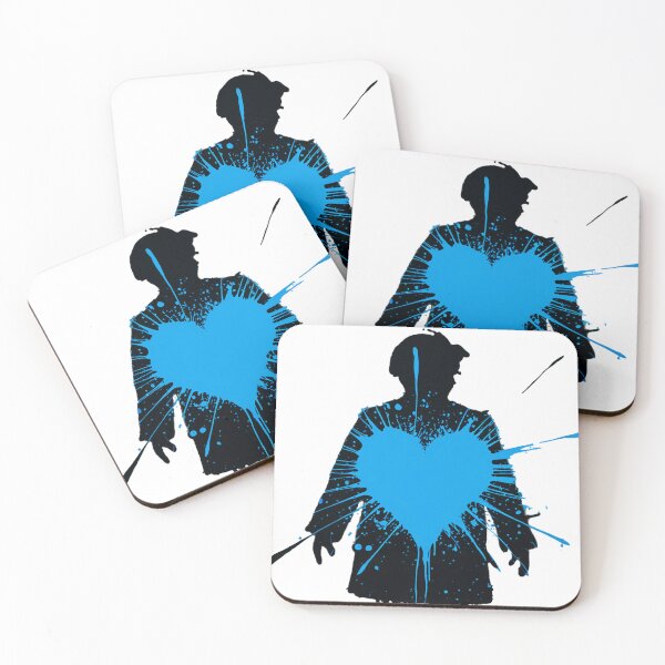 Item preview, Explosive blue heart urban silhouette designed and sold by ObjCrea123.