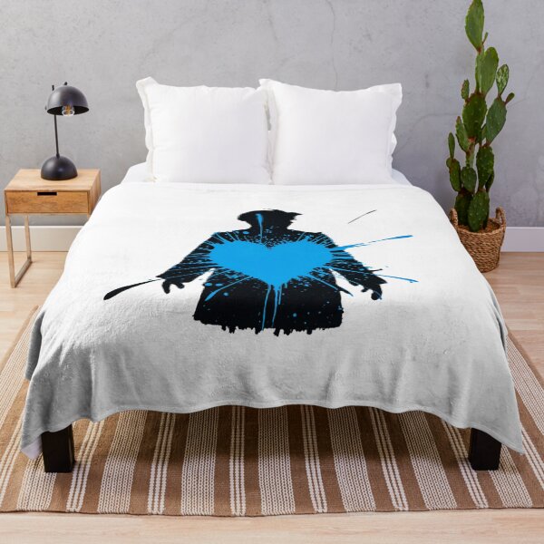 Item preview, Explosive blue heart urban silhouette designed and sold by ObjCrea123.