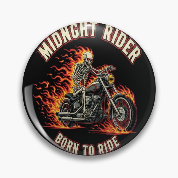 Item preview, Midnight Rider Biker Skeleton Motorcycle T-Shirt designed and sold by AlishaStudio.