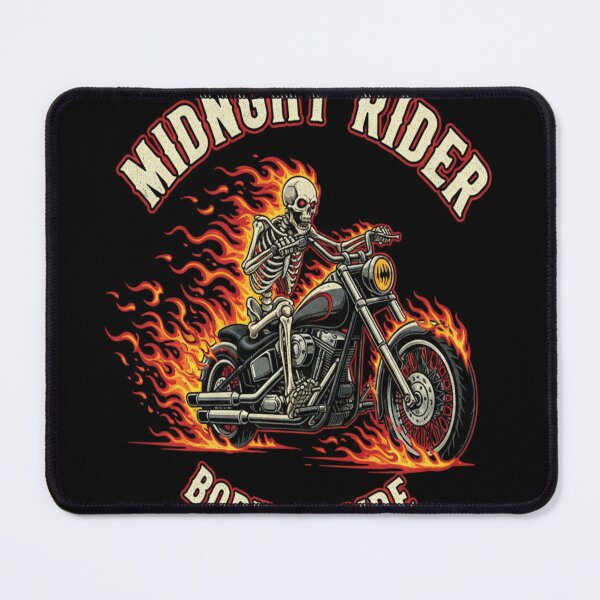 Item preview, Midnight Rider Biker Skeleton Motorcycle T-Shirt designed and sold by AlishaStudio.
