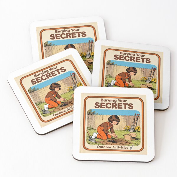 Item preview, Sinister 70s Kids Book Art - Burying Secrets Parody designed and sold by PictorialWhimsy.
