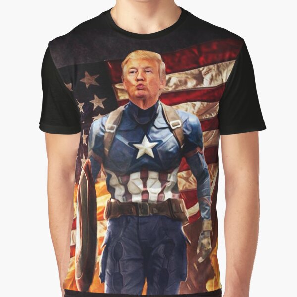 Captain america on sale t shirt redbubble