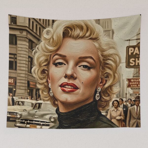 Item preview, Manhattan Muse: Marilyn Monroe Iconic New York City Art designed and sold by Art's Diner.