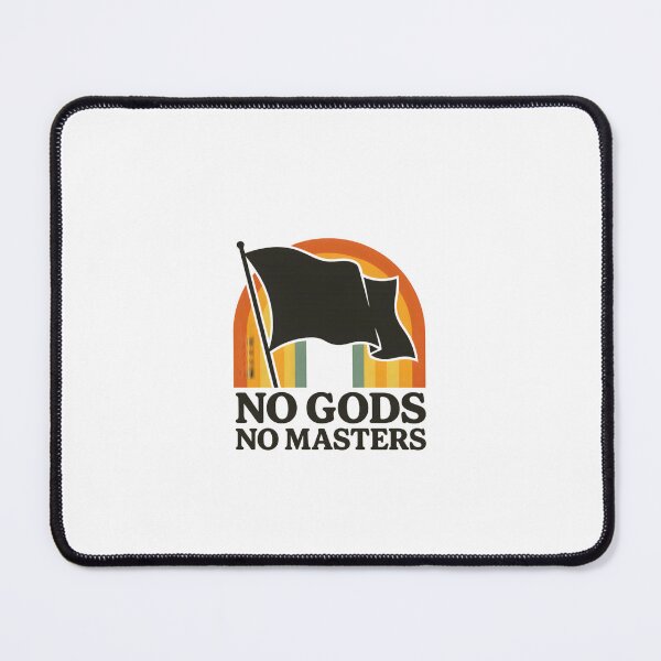 Item preview, No Gods No Masters – Retro Anarcho Statement designed and sold by Sunset Syndicate.