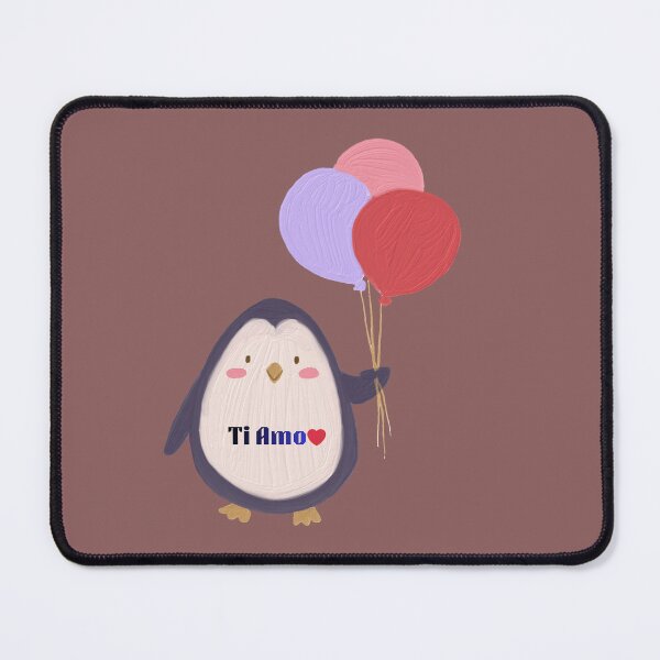 Item preview, Ti Amo Cute Penguin With Balloons | Romantic Kawaii Animal Love Design designed and sold by CreativePallavi.