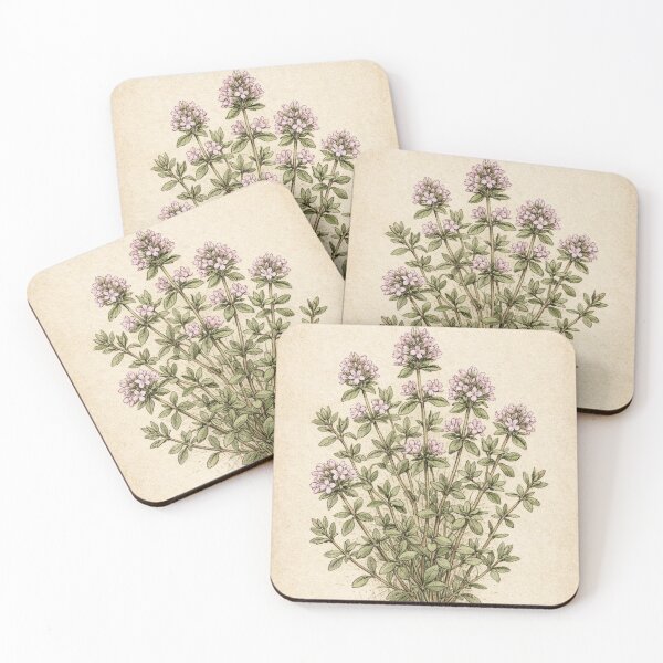 Item preview, Vintage Thyme Botanical Print – Thymus Vulgaris Antique Herb Illustration designed and sold by Darlin8888.