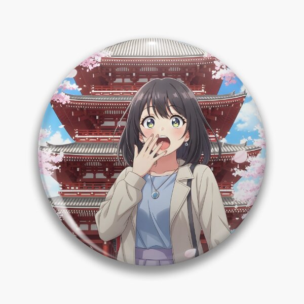 Item preview, Anime Girl Senso-ji Temple Tokyo Wonder Spring designed and sold by Chibifaceneko.