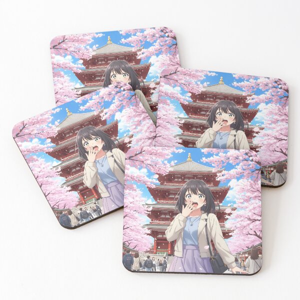 Item preview, Anime Girl Senso-ji Temple Tokyo Wonder Spring designed and sold by Chibifaceneko.