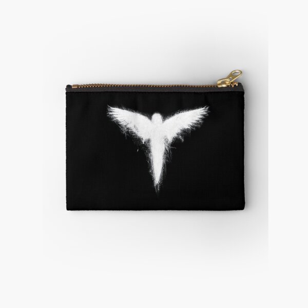 Item preview, White Fallen Angel on Black – Dark Gothic Spiritual Art designed and sold by CarabelElements.