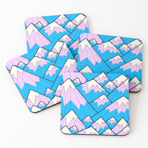 Item preview, Winter pink peaks designed and sold by Swadeillustrations.