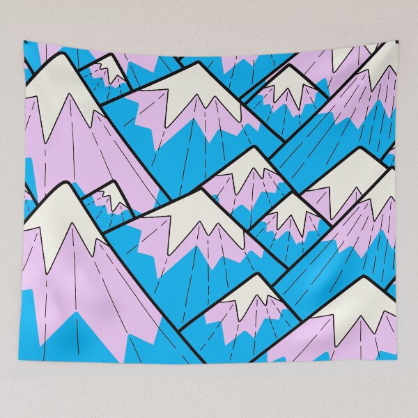 Item preview, Winter pink peaks designed and sold by Swadeillustrations.