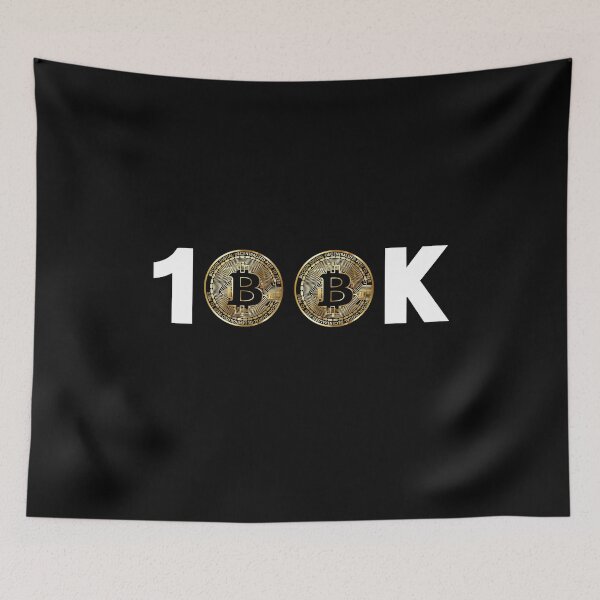 Item preview, Bitcoin 100K Bitcoin BTC 100k Crypto Cryptocurrency designed and sold by farhanhafeez.