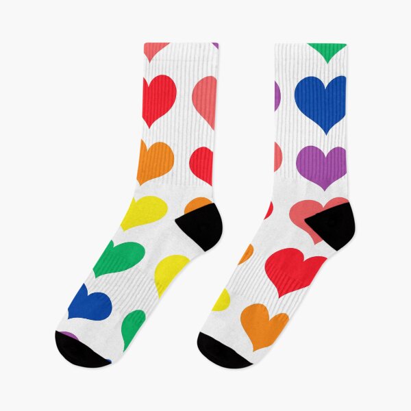 Item preview, Rainbow Heart Pattern – LGBTQ Pride Love Hearts designed and sold by Avara-Creative.