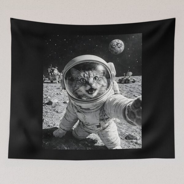 Item preview, Cat Astronaut Selfie On The Moon designed and sold by JODYSMORGAN.