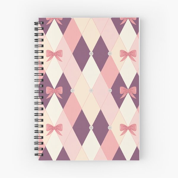 Item preview, Coquette Argyle Bow Pattern | Pastel Pink Preppy Seamless Coquette Design designed and sold by Tamas Das.