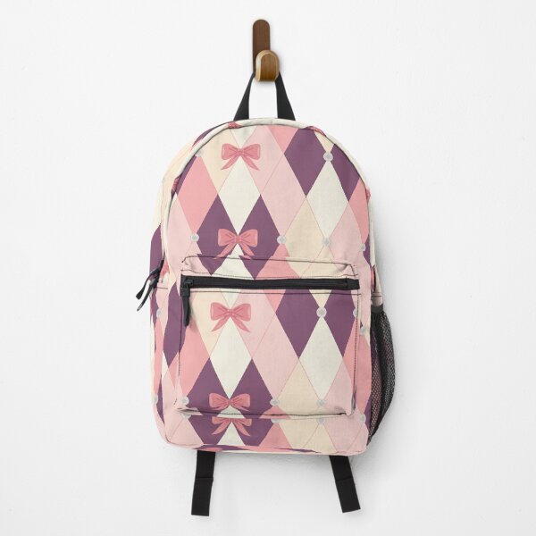 Item preview, Coquette Argyle Bow Pattern | Pastel Pink Preppy Seamless Coquette Design designed and sold by Tamas Das.