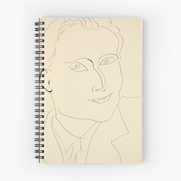 Item preview, Louis Aragon by Henri Matisse: Minimalist Line Portrait Poster designed and sold by artofuniverse.