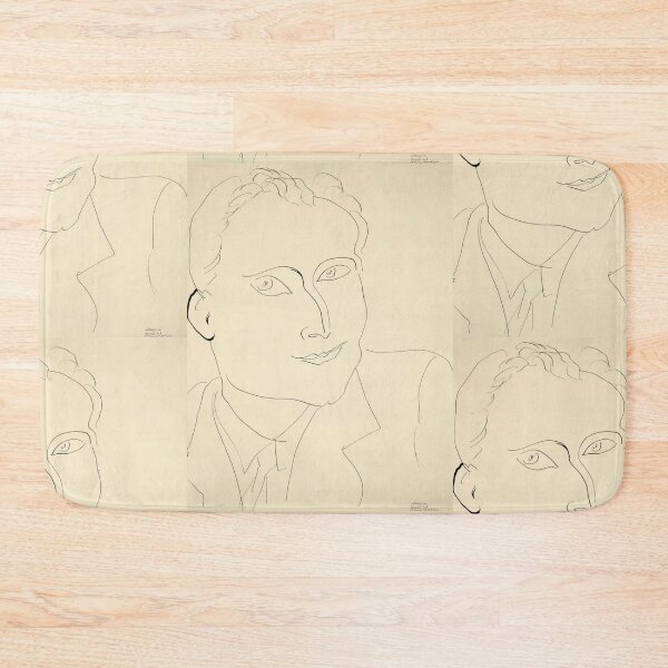 Item preview, Louis Aragon by Henri Matisse: Minimalist Line Portrait Poster designed and sold by artofuniverse.