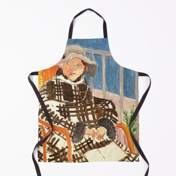Item preview, Mademoiselle Matisse En Manteau Ecossais by Henri Matisse: Fauvist balcony portrait designed and sold by artofuniverse.