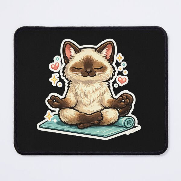 Item preview, Zen Siamese Cat Yoga designed and sold by KylianStoreMx.