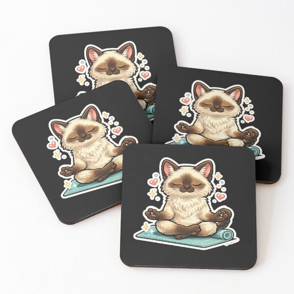 Item preview, Zen Siamese Cat Yoga designed and sold by KylianStoreMx.