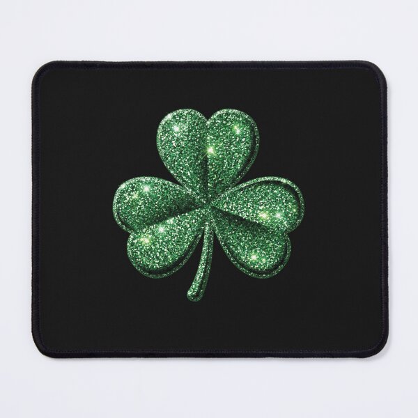 Item preview, Green Faux Glitter Shamrock St Patricks Day designed and sold by AdyKurniawan.