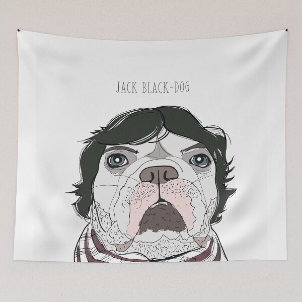Artikelvorschau, Promi-Hunde - Jack Black-Dog entworfen und verkauft von sketchandpaws.