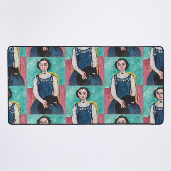 Item preview, Marguerite With a Black Cat by Henri Matisse: Fauvist Portrait Poster designed and sold by artofuniverse.