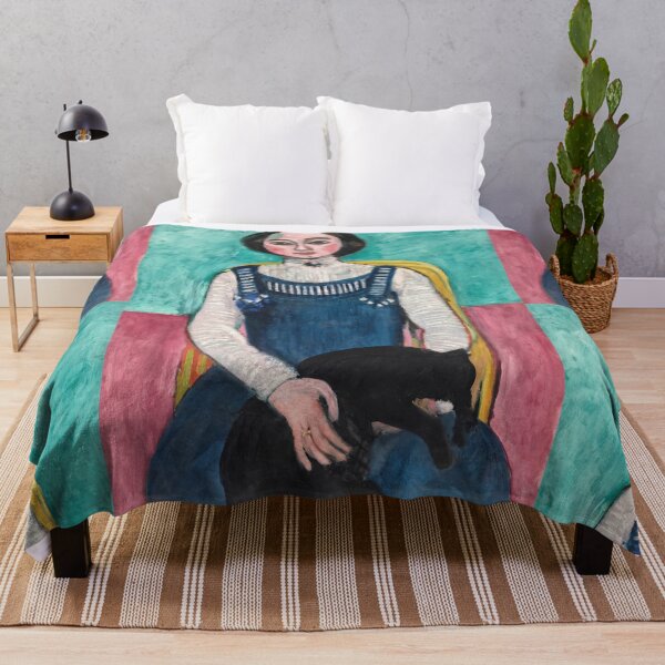 Item preview, Marguerite With a Black Cat by Henri Matisse: Fauvist Portrait Poster designed and sold by artofuniverse.