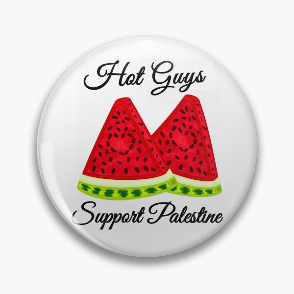 Item preview, Hot Guys Support Palestine - Watermelon Print designed and sold by DesignsByADiva.