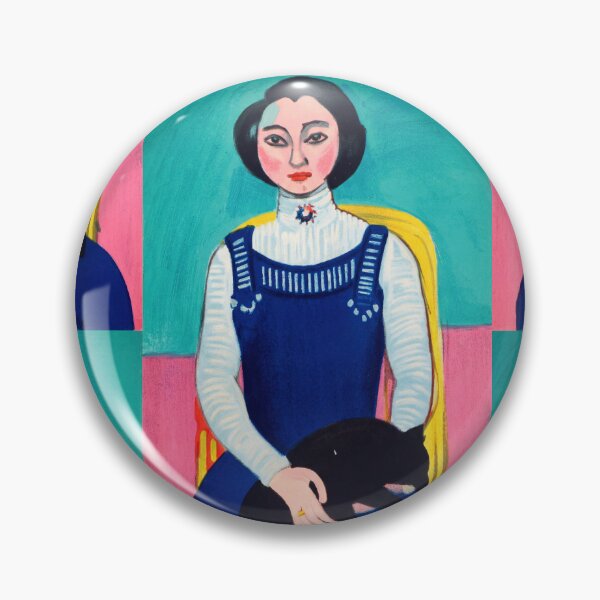 Item preview, Marguerite With a Black Cat by Henri Matisse: Fauvist Portrait Poster designed and sold by artofuniverse.