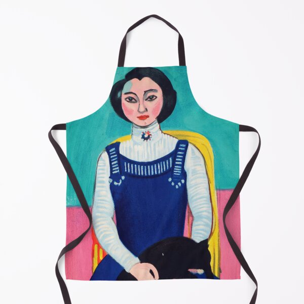 Item preview, Marguerite With a Black Cat by Henri Matisse: Fauvist Portrait Poster designed and sold by artofuniverse.