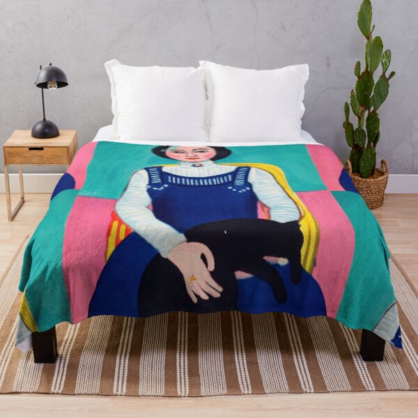 Item preview, Marguerite With a Black Cat by Henri Matisse: Fauvist Portrait Poster designed and sold by artofuniverse.