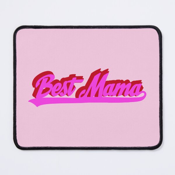 Item preview, Best Mama Retro Pink Script Typography Pink designed and sold by capricedefille.