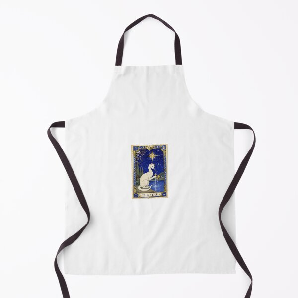 Item preview, The Star Tarot Card Medieval Cat Art designed and sold by PictorialWhimsy.