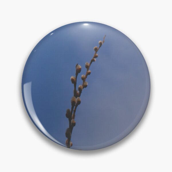 Item preview, Spring Pussy Willow Twigs against Blue Sky Macro designed and sold by vikko-art.