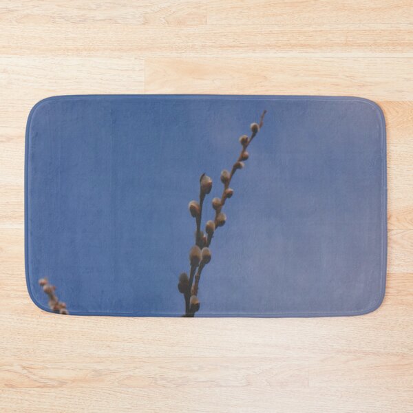 Item preview, Spring Pussy Willow Twigs against Blue Sky Macro designed and sold by vikko-art.