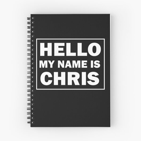 Item preview, Hello My Name Is Chris Christopher Nametag Funny Mens Humor designed and sold by Essetino.