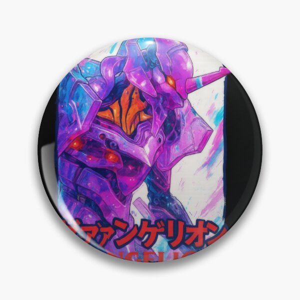 Item preview, Eva Unit-01 Neon Burst Tee – Retro Evangelion Mecha designed and sold by kraftwerk-lab.