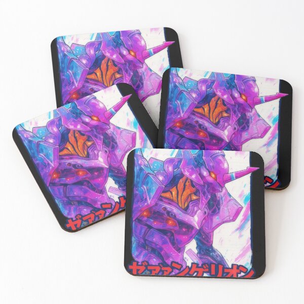 Item preview, Eva Unit-01 Neon Burst Tee – Retro Evangelion Mecha designed and sold by kraftwerk-lab.