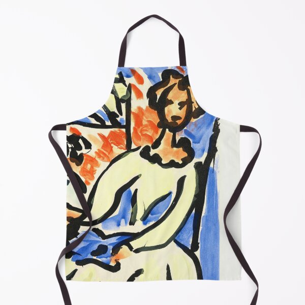 Item preview, Marie Jose En Robe Jaune by Henri Matisse: Fauvist Interior Fine Art Print designed and sold by artofuniverse.