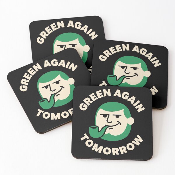 Item preview, Green Again Tomorrow Funny Retro Irish Smug Face designed and sold by Imaginationbeyond.
