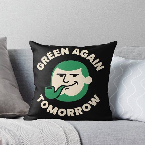 Item preview, Green Again Tomorrow Funny Retro Irish Smug Face designed and sold by Imaginationbeyond.