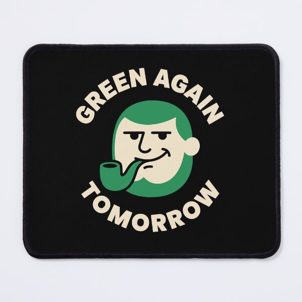 Item preview, Green Again Tomorrow Funny Retro Irish Smug Face designed and sold by Imaginationbeyond.