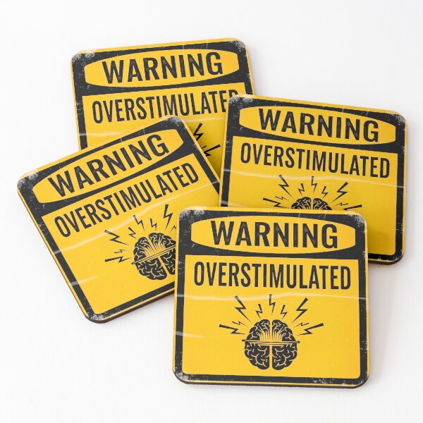Item preview, Warning Overstimulated designed and sold by Visual Dept..